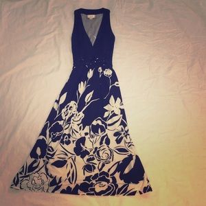 ECI New York Black and White Floral Dress